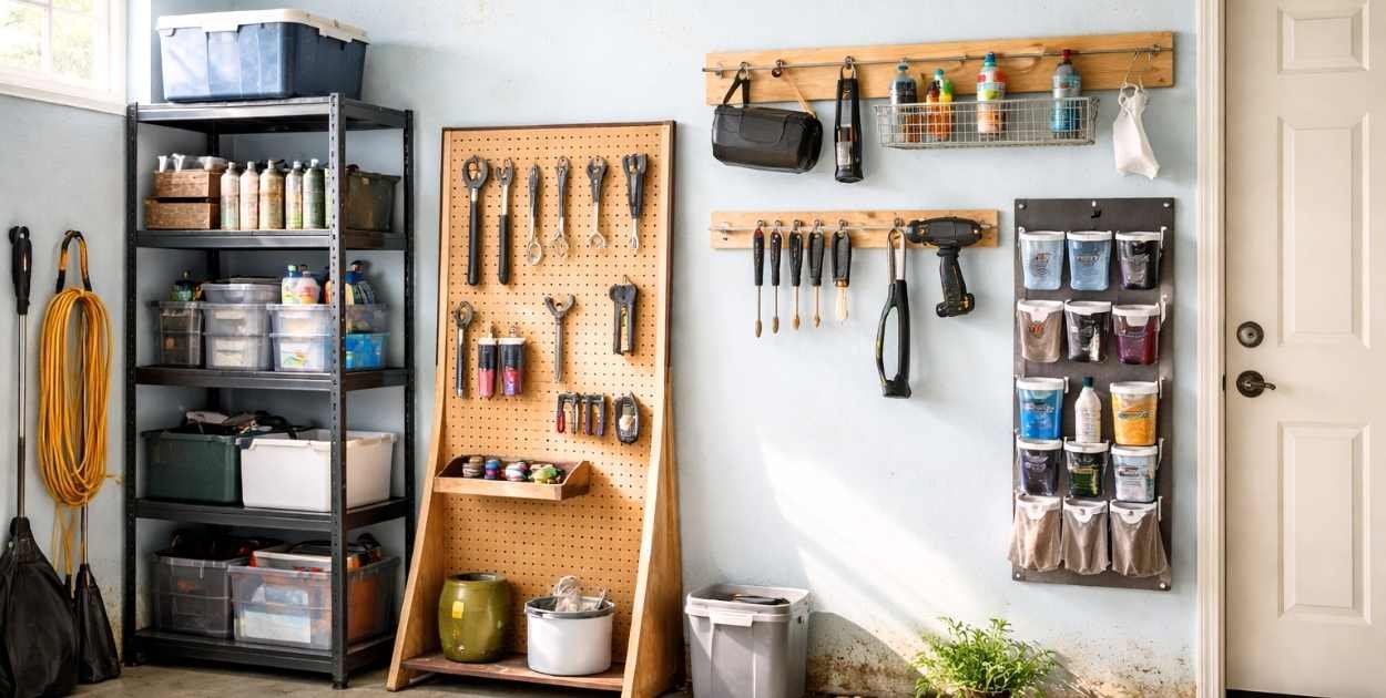 Under-$50 Garage Wall Storage Ideas DIY