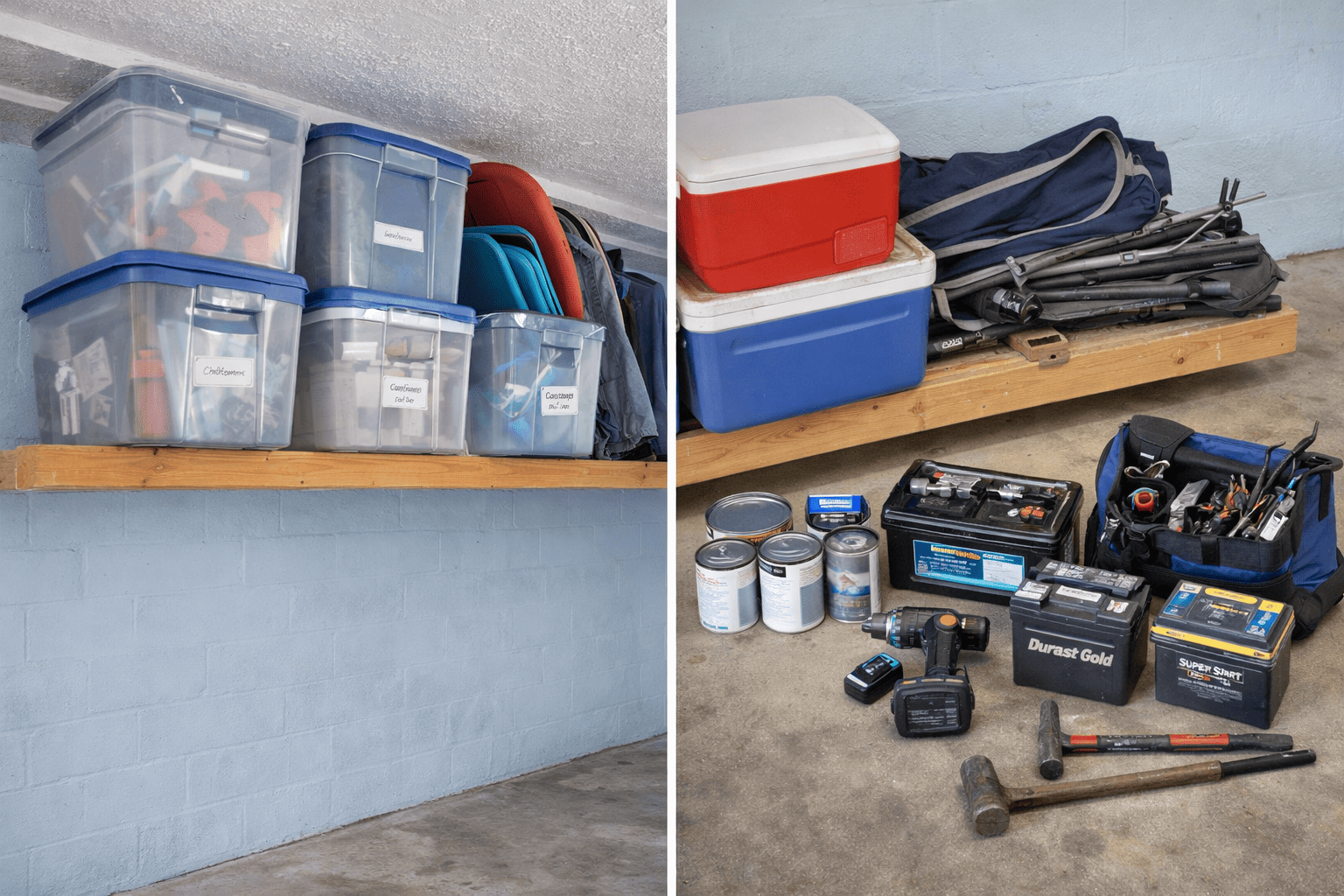 Put in Small Overhead Garage Storage