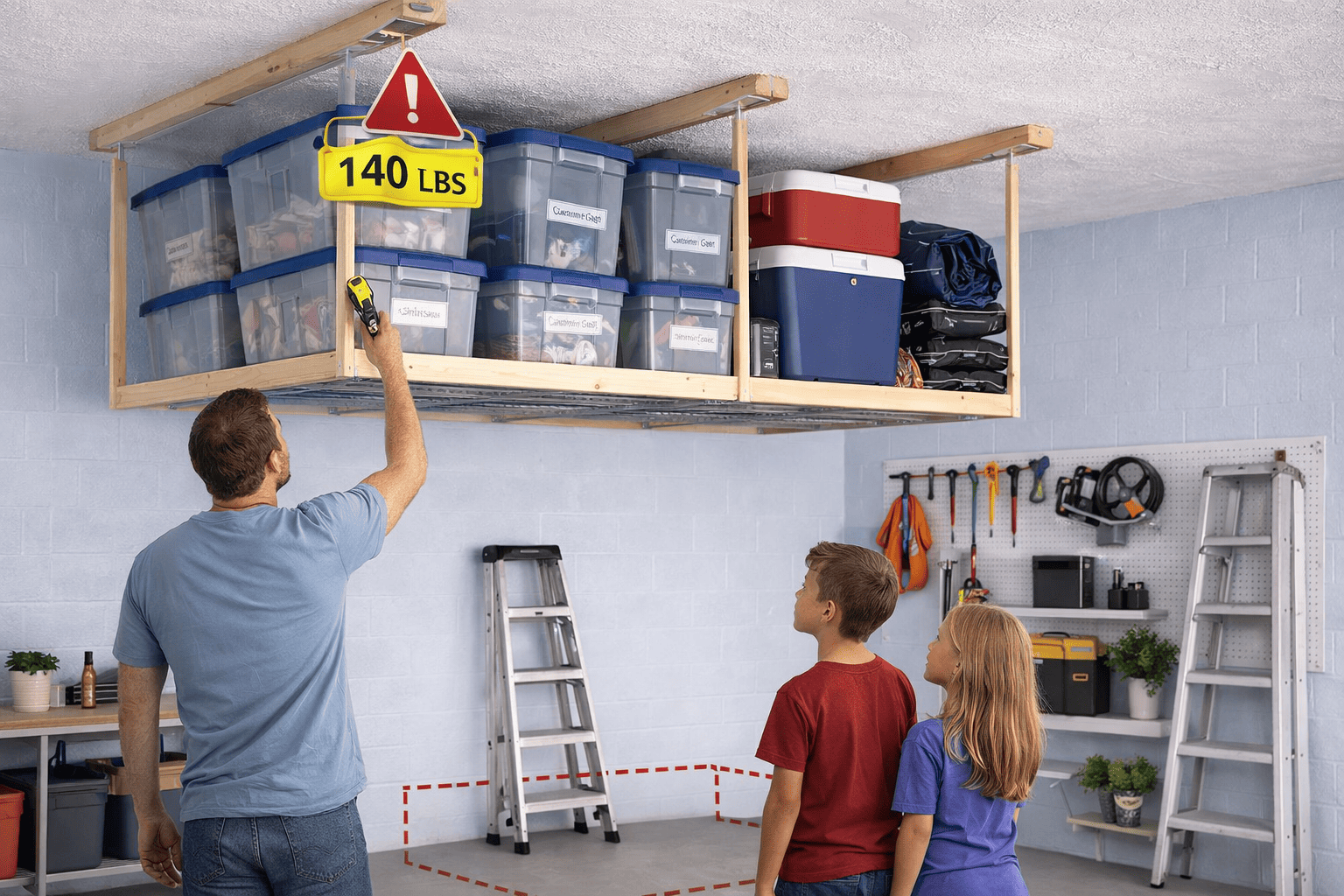 Safety Basics for DIY Overhead Storage