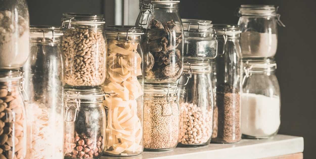 spice rack kitchen organized labeled