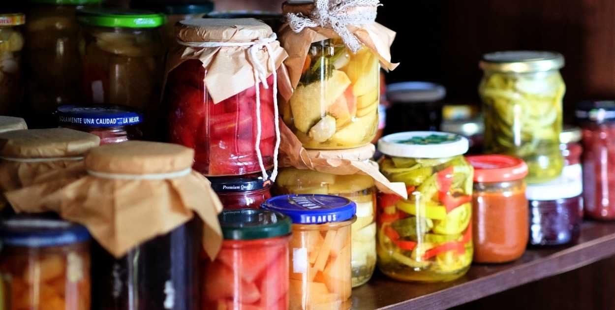 deep pantry shelf clutter vs organized bins pull out comparison