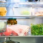 open fridge meal prep containers