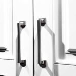 kitchen cabinet hardware before and after knobs to modern handles