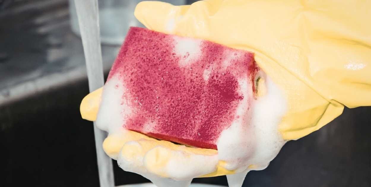 under sink cabinet door organizer sponges gloves