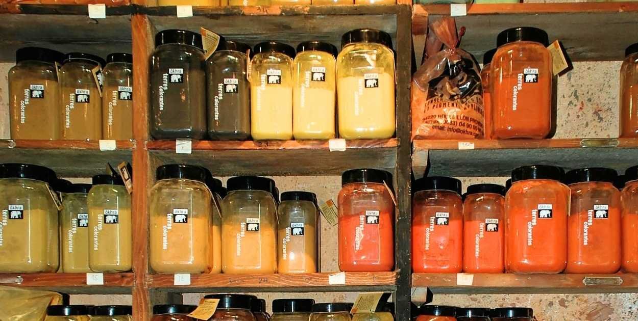 spice drawer organizer open jars labeled