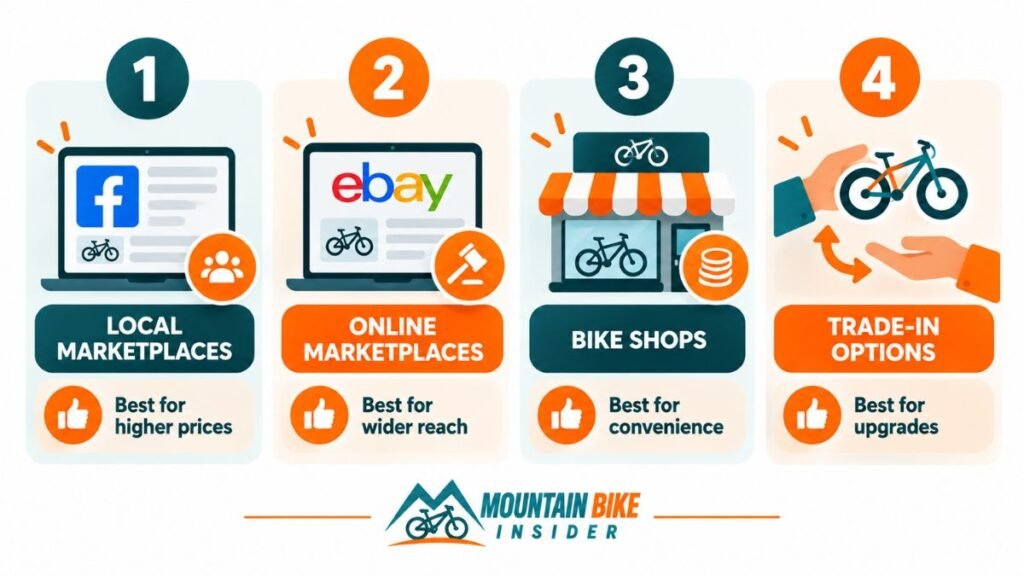 used mountain bike value calculator showing key factors for calculating bike value